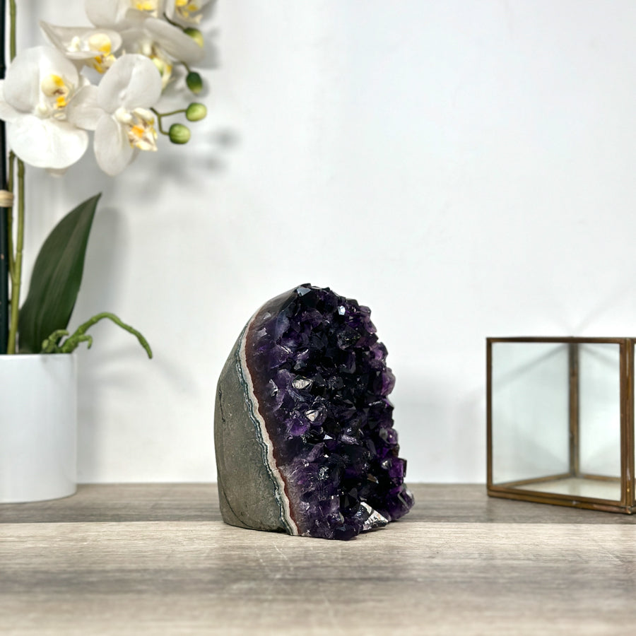 Amethyst Geode Crystal Cluster for Office DEcor - CBP1245