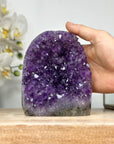 Amethyst Crystal Cluster Geode with Purple Points - CBP1158