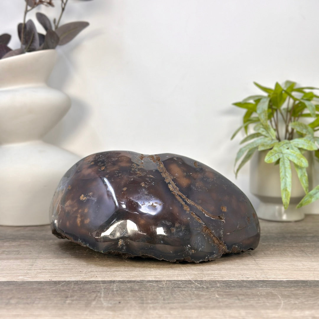 Amethyst Stone Geode with Agate Shell - STGE0100