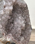 Natural Sugar Amethyst Specimen on Metal Stand - MWS3376