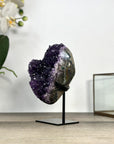Amethyst Geode with Deep Purple Crystals – Natural Display Specimen on Stand - MWS2888