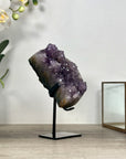 Amethyst Moon Shape Crystal Cluster on Stand - MWS2576