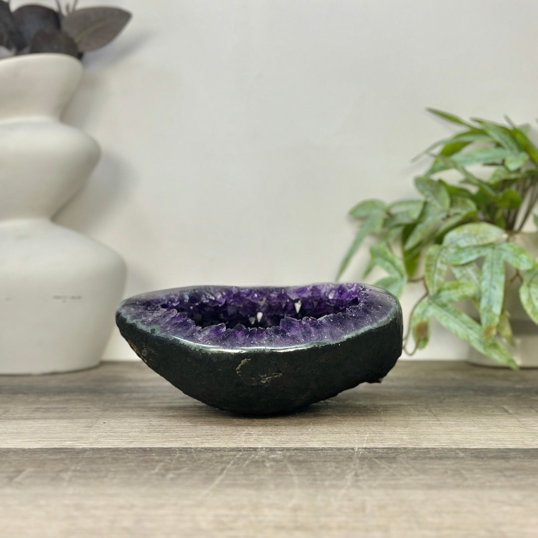 Natural Deep Purple Uruguayan Amethyst Geode - STGE0056