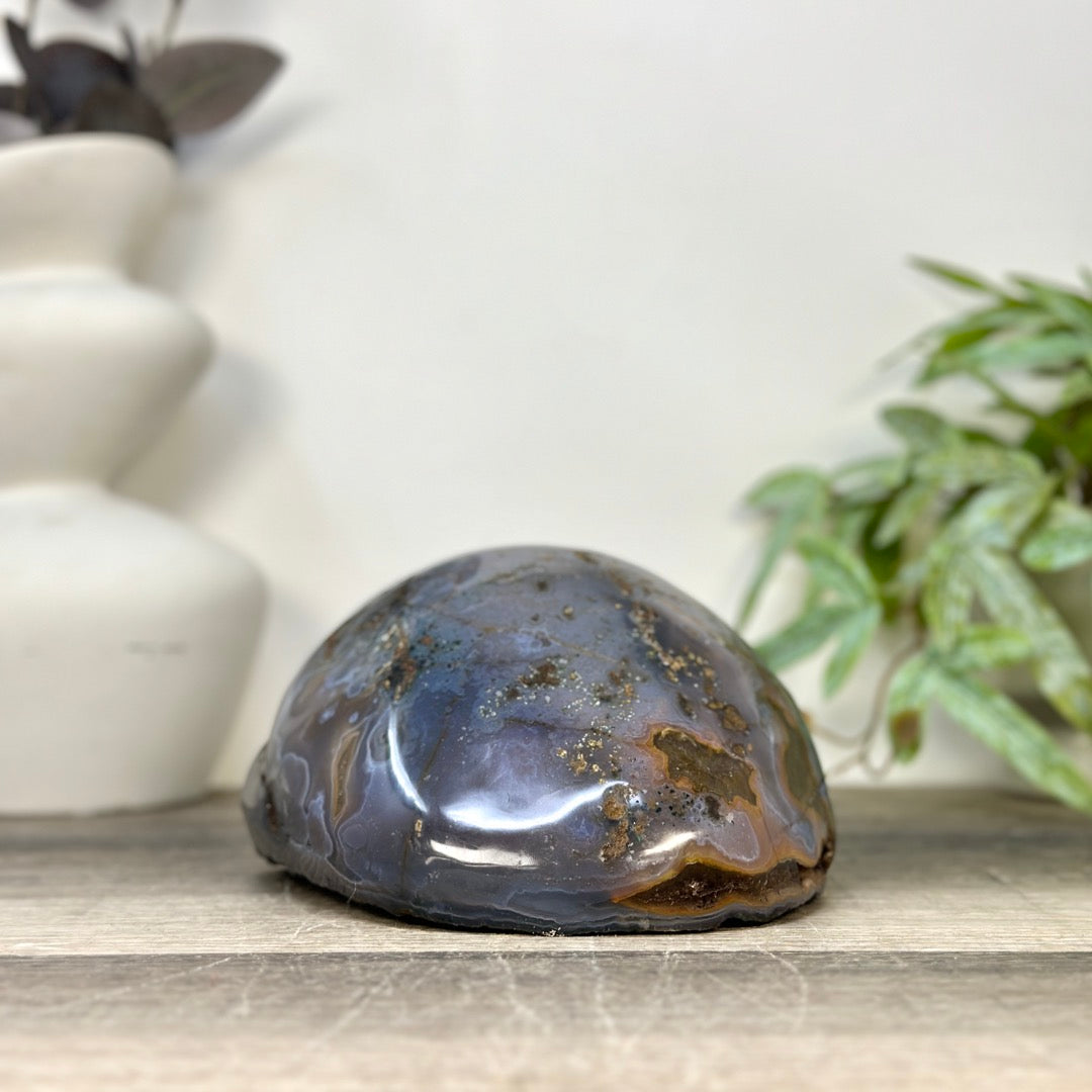 Natural Agate &amp; Quartz Stone Geode - STGE0080