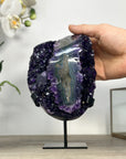 Uruguayan Amethyst Crystal Cluster with Stalactite Eye Formation - MWS2430