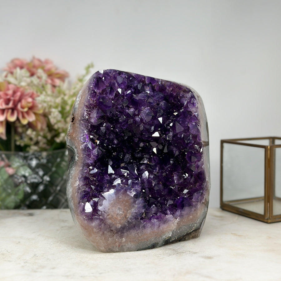 Large Amethyst Cathedral Geode – Perfect for Meditation, Reiki, and Energy Healing

