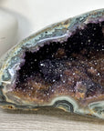 Natural Amethyst Druzy & Jasper Geode - STGE0115