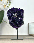 Uruguayan Amethyst Crystal Cluster with Deep Purple Crystals - MWS2942