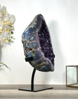 Huge Uruguayan Amethyst Geode on Metal Stand - MWS2755