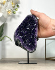 Natural Deep Purple Amethyst Geode From Uruguay – Premium Crystal Display Piece for Home Decor - MWS2513