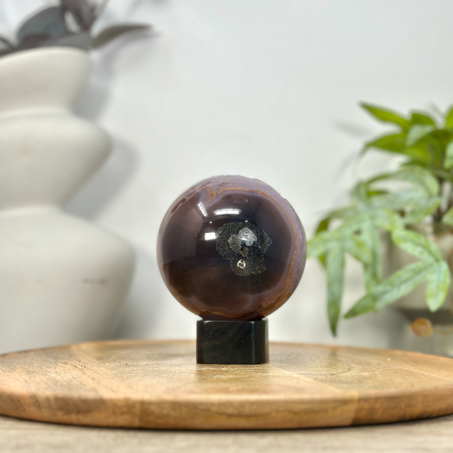 Amethyst Druzy Sphere Geode - SPH0211