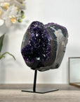 Deep Purple Amethyst and Agate Crystal Cluster Stalactite Formation - MWS2624