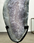 Natural Quartz Stone Slice on Metal Stand - MWS3014