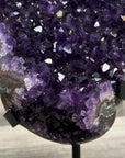Amethyst Geode on Stand - Deep Purple Crystal Cluster - MWS2629