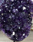Large Deep Purple Amethyst Cluster with Red Jasper & Agate Matrix - MWS2153