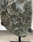 Unique Large Green Quertz Druzy Formation with Calcite Inclusions - MWS2787