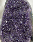 Uruguayan Amethyst Crystal statement piece with Green Jasper Shell - MWS3357