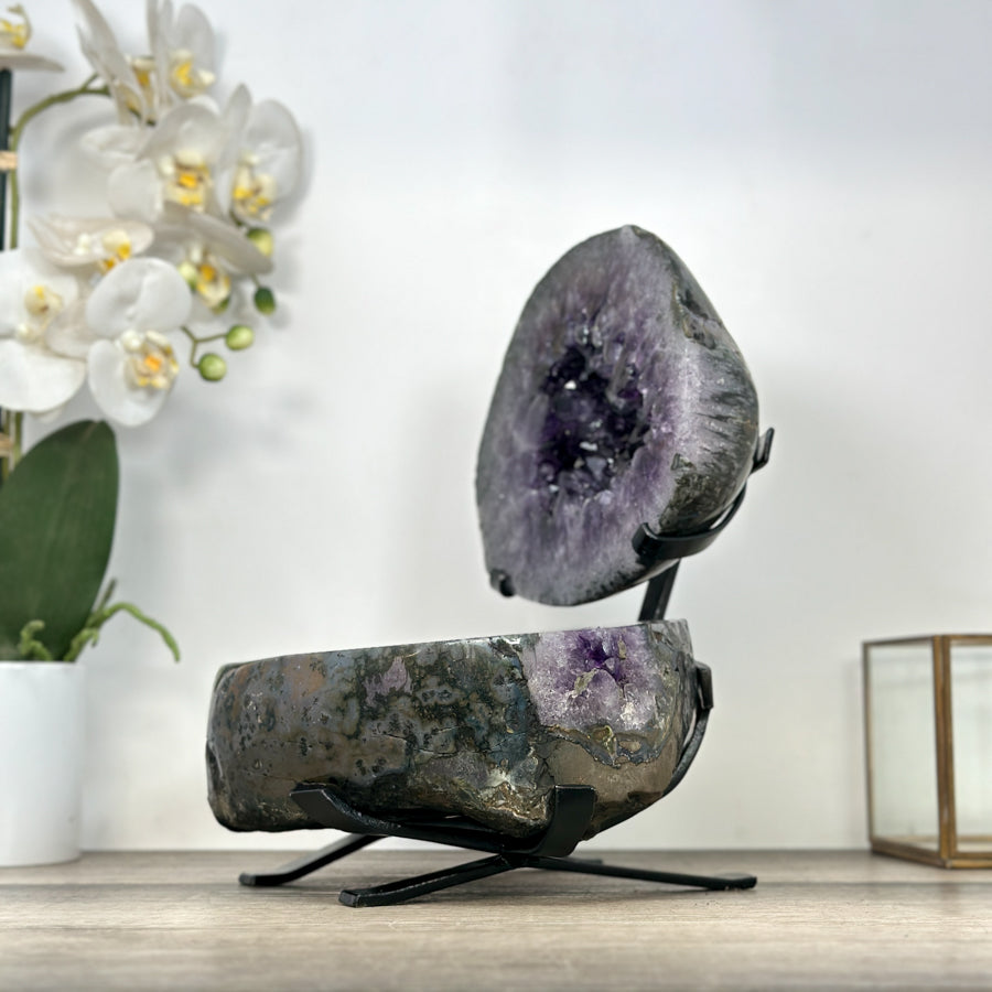 Huge Polished Amethyst Geode - Perfect Home Decor Statement Piece - MWS2992