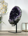 Amethyst Crystal Cluster Geode on Stand - Home Decor Display Piece - MWS2653