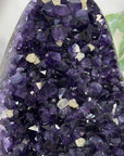 Deep Purple Amethyst Crystal with Calcite Inclusions - CBP1420