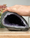 Polished Amethyst & Agate Geode with Druzy Cavity from Uruguay - STGE0006
