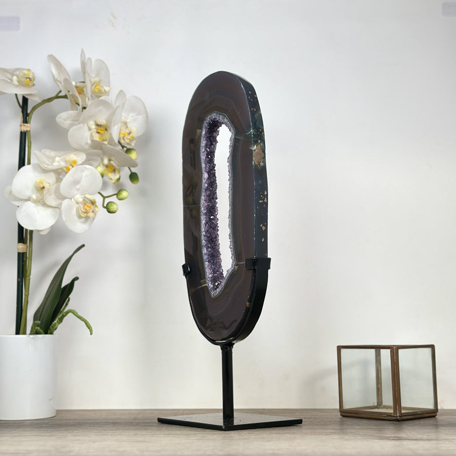 Large Agate &amp; Amethyst Crystal Portal - MWS2123