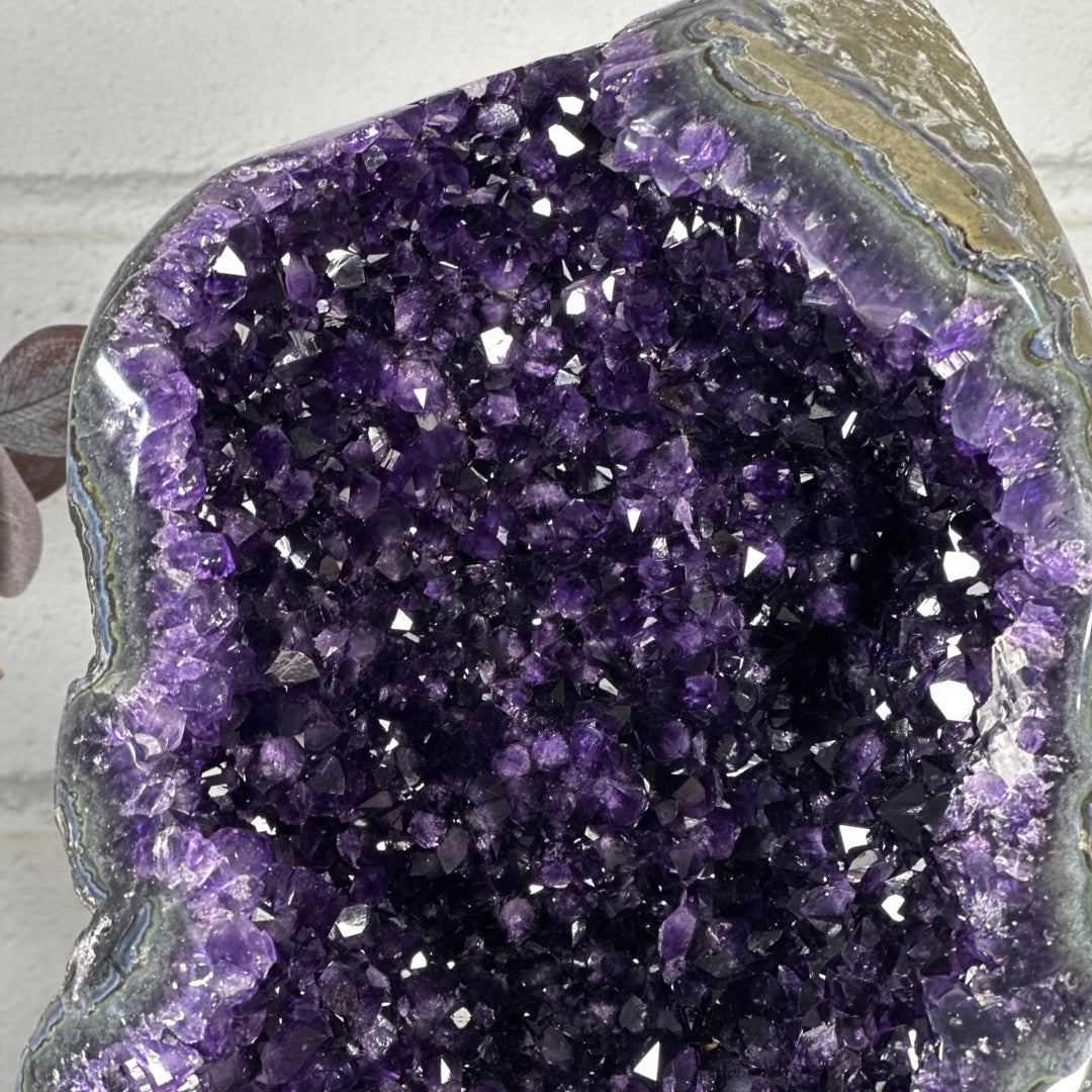 XXL Unique Natural Top Quality Amethyst Geode Statement Piece - MWS3282