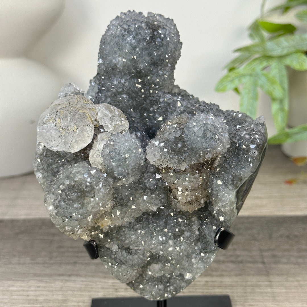 Natural Quartz Crystal Cluster on Stand - MWS3283