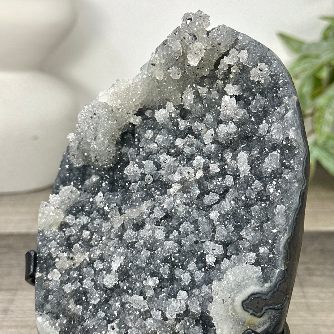 Uruguayan Grey Quartz with Micro Stalactites Formations - MWS3295