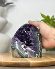 Deep Purple Deep Purple Amethyst with Green Jasper Shell - CBP1295