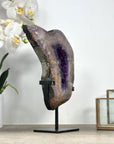 Large Natural Amethyst Portal, Handmade Stand Included - MWS2324