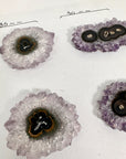 Amethyst & Quartz Stalactite Slices Set - Natural Crystal for Handmade Jewelry - STS0069