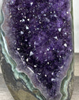 Large Natural Amethyst Geode with Unique Polished Quartz & Jasper Shell - CBP1405