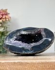 Natural Amethyst Geode with Polished Agate Shell - STGE0003