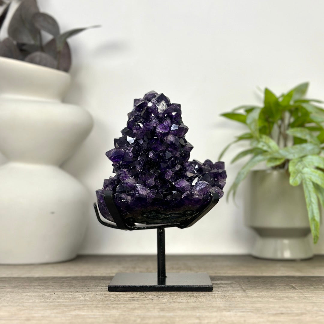 Natural Top Grade Amethyst Stalctite on Stand - MWS3370