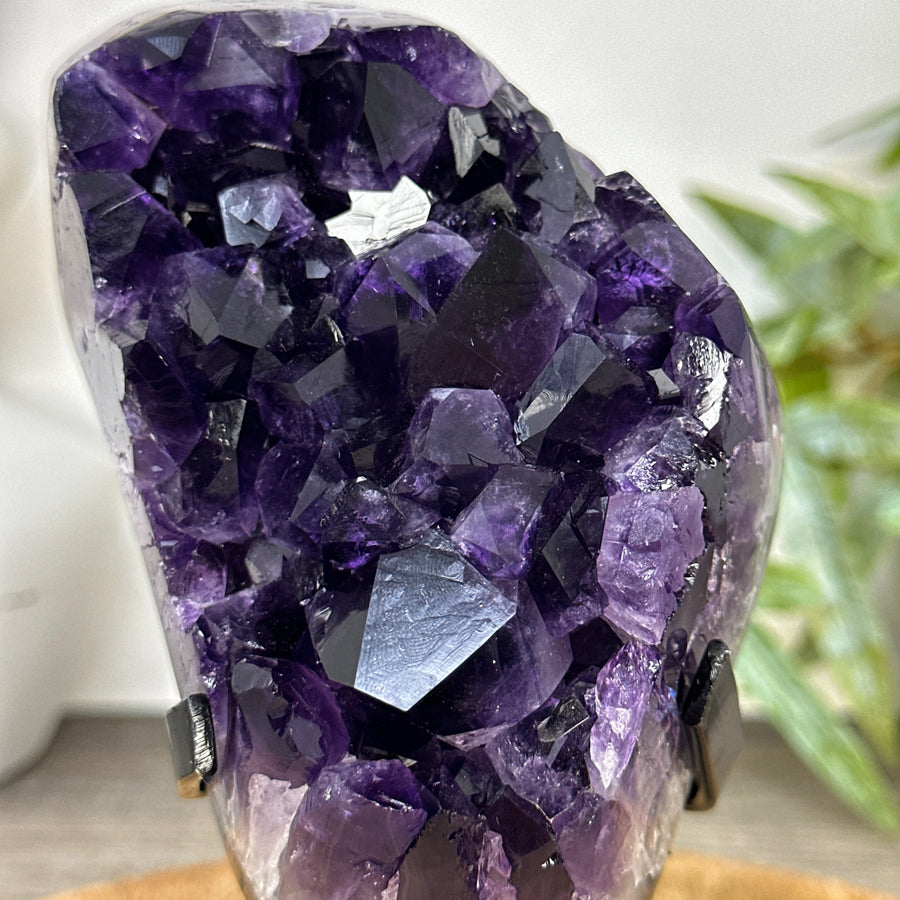 Top Quality Natural Amethyst Crystal Cluster on Stand - MWS3257