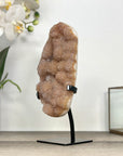 Natural Peach Tone Quartz Druzy Crystal Specimen for Home Decor - MWS2870