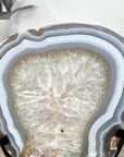 Stunning Natural Agate & Quartz Slice on Stand - MWS3245