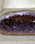 Uruguayan Amethyst Geode with Polished Agate Shell - STGE0118