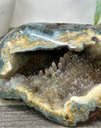 Natural Quartz & Jasper Geode with Micro Stalactites Formations - STGE0039