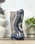 Unique Art Agate & Quartz Geode for Home Decor - Urguayan Statement Piece - CBP1401