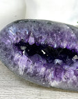 Large Amethyst Stone Geode with Polished agate Shell - STGE0085
