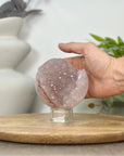 Natural Uruguayan Quartz Druzy Sphere Geode - SPH0178