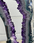 Large Amethyst & Agate Geode Silce Crystal Portal - MWS2757