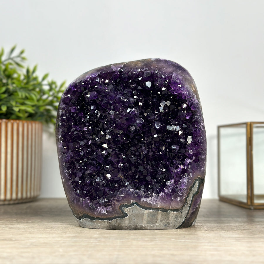 Stunning Large Amethyst Cathedral - Deep Purple Crystals - CBP1181
