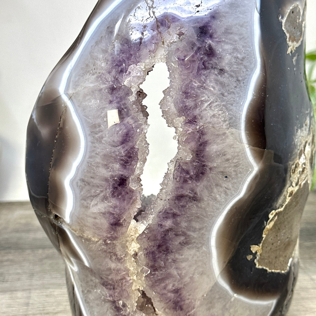 Uruguayan Amethyst &amp; Agate Polished Statement Piece - CBP1432