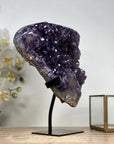 Beautiful Natural Amethyst, Metal Stand Included - MWS1916