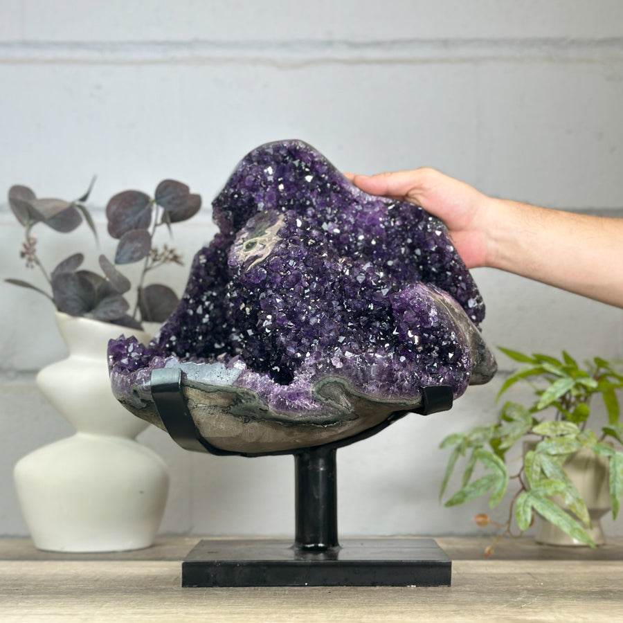Huge Natural Amethyst Crystal Formation - Unique Statement Piece - MWS3151