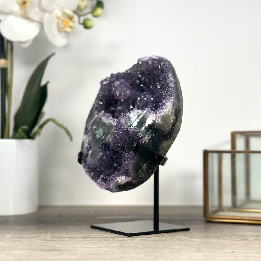 Amethyst Cluster with Shinny Crystals - MWS2200