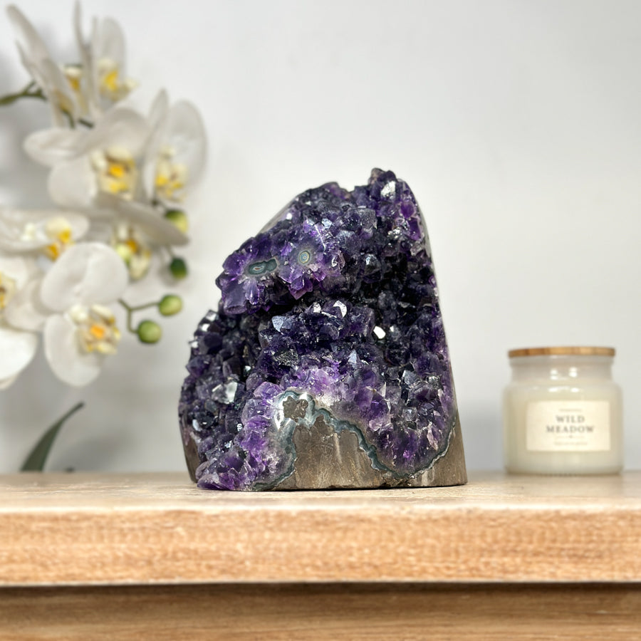 Uruguayan Natural Deep Purple Amethyst Cathedral - CBP1127